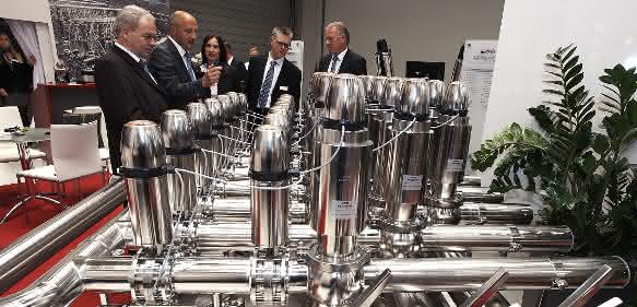Messestand auf der Achema