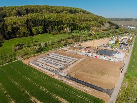 Baustelle Bürkert Campus Criesbach Investionen bei Bürkert in Ingelfingen