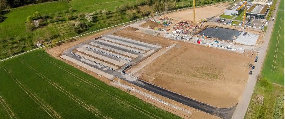 Baustelle Bürkert Campus Criesbach Investionen bei Bürkert in Ingelfingen