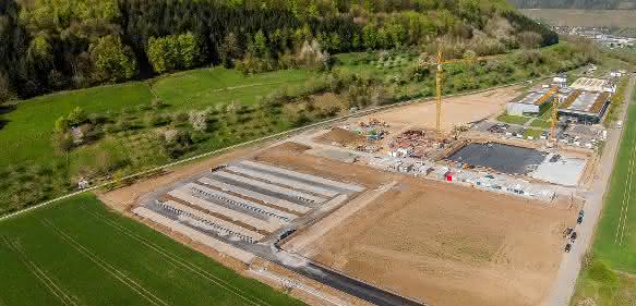 Baustelle Bürkert Campus Criesbach Investionen bei Bürkert in Ingelfingen