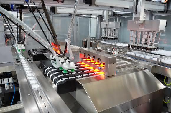 Feedplacer auf der Achema Feedplacer LDF von Bosch Rexroth Packaging