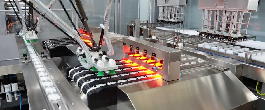 Feedplacer auf der Achema Feedplacer LDF von Bosch Rexroth Packaging