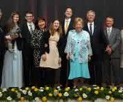 Ursula Ida Lapp mit Familie im Ursula-Ida-Lapp-Saal