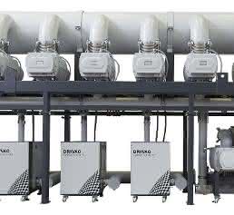 Modulares Vakuumsystem Oerlikon Leybold Vacuum Stahlentgasung ATEX