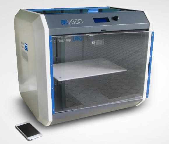 3D Drucker mit Druckbett im Längsformat German RepRap X350 3D Drucker