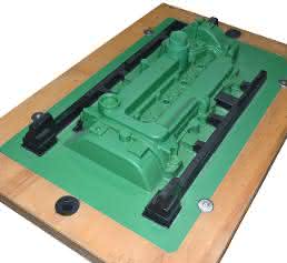 Formplatte Formplatte, gefertigt aus Blockmaterial Raku-Tool WB-1222