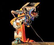 Robotersystem verrundet Kanten Kanten an Turbinenwellen verrunden