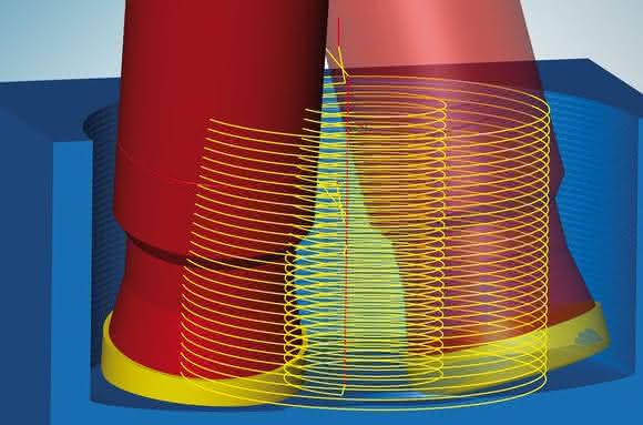 Hypermill mit neuer Fräsbohrstrategie Hypermill mit neuer Fräsbohrstrategie