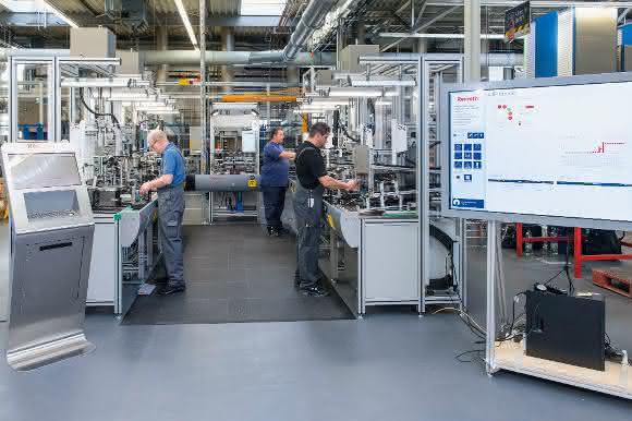 Montagelinie von Bosch Rexroth Montagelinie von Bosch Rexroth