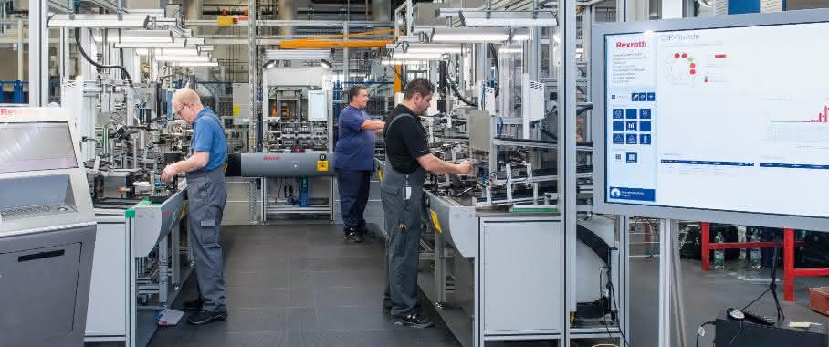 Montagelinie von Bosch Rexroth Montagelinie von Bosch Rexroth