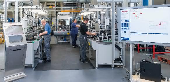 Montagelinie von Bosch Rexroth