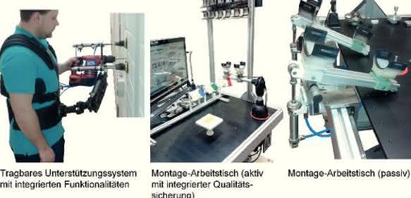 Arbeitstische für Produktionsaufgaben
