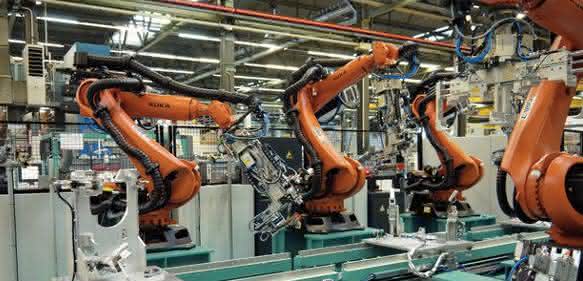 Mehrroboter-Anlage Mehrroboter-Anlage