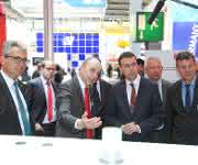 SEW Eurodrive auf der HMI Dr. Nils Schmid bei SEW Eurodrive