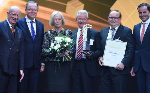Hermes Award auf der HMI 2015 Preisübergabe Hermes Award 2015