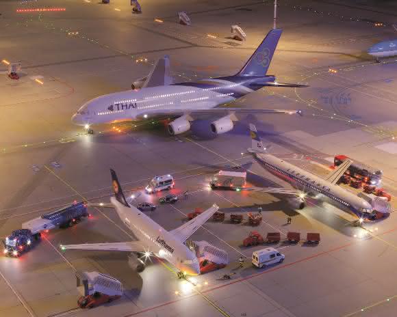 Faulhaber Motoren im Miniatur Wunderland Flughafen Knuffingen Airport