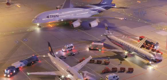Faulhaber Motoren im Miniatur Wunderland Flughafen Knuffingen Airport