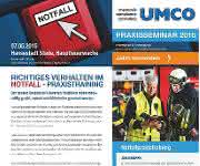 Flyer - Richtiges Verhalten im Notfall - Praxistraining