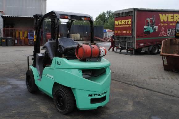 Gberauchter Mitsubishi Gabelstapler bei Wertz