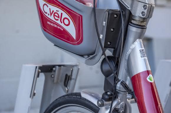 Smoove Fahrrad Rad in der Docking Station
