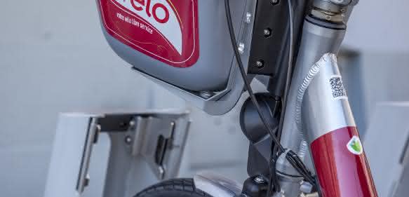 Smoove Fahrrad Rad in der Docking Station