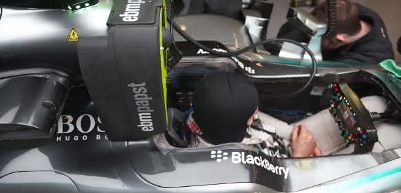 Nico Rosberg kurz vor dem Start