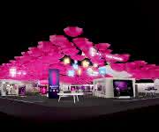 Messestand der Telekom auf der Cebit Telekom präsentiert Digitalisierungslösungen
