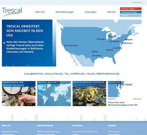 Kalibrierdienstleistungen und Prüfmittelüberwachung: Trescal launcht neue internationale Website