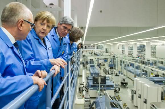 Bundeskanzlerin Angela Merkel bei Siemens in Amberg Bundeskanzlerin Angela Merkel bei Siemens in Amberg