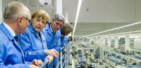 Bundeskanzlerin Angela Merkel bei Siemens in Amberg Bundeskanzlerin Angela Merkel bei Siemens in Amberg