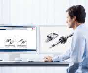 Software von Bosch Rexroth Schienenführungen und Gewindetriebe dimensionieren: Anwenden, auslegen – alles automatisch