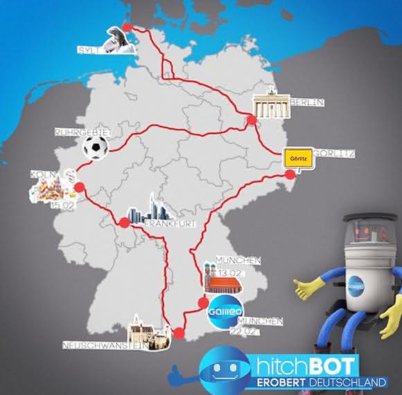 Der trampende Roboter bereist Deutschland: Hitchbot ist on Tour