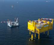Offshore-Plattform der HelWin1-Verbindung