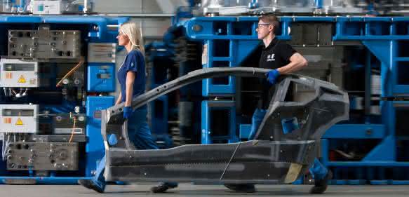CFK-Fertigung im Werk Landshut