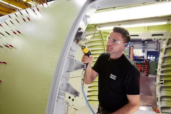 Bohrmaschine für den Flugzeugbau