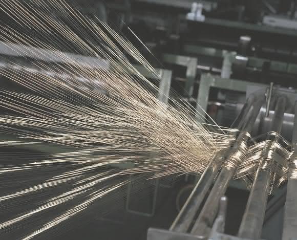Webvorbereitung der Metalldrähte Webvorbereitung der Metalldrähte