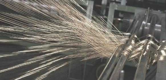 Webvorbereitung der Metalldrähte Webvorbereitung der Metalldrähte