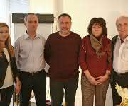 Tatiana Polomoshnov, Horst Linn jr, Oleg Sheshukov nebst Gattin und Horst Linn sen. Tatiana Polomoshnov, Horst Linn jr, Oleg Sheshukov nebst Gattin und Horst Linn sen.