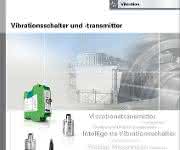 Broschüre „Vibrationstransmitter und -schalter“