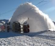 Schneeschippen par excellence: Bahn frei für die Fräswalze