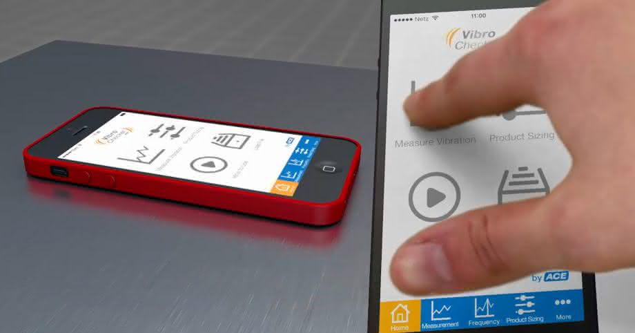 VibroChecker, die App von ACE im Einsatz VibroChecker, die App von ACE im Einsatz