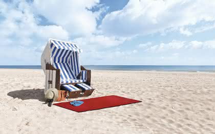 DBL-Fußmatte am Strand