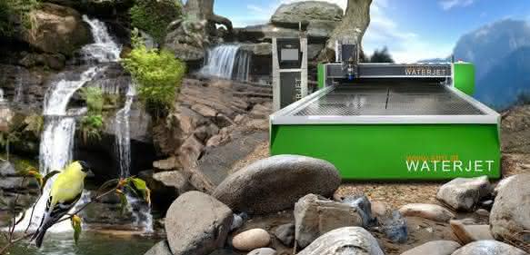 Boomende Wasserstrahlschneidetechnologie