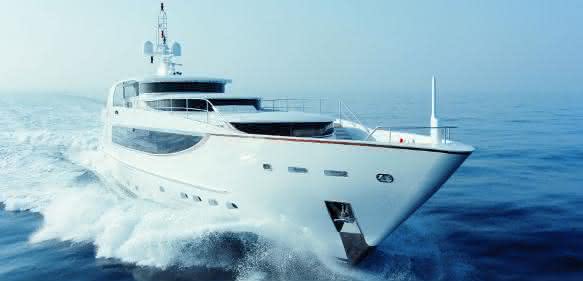 Yacht mit Rolldämpfungssysten von DMS Holland
