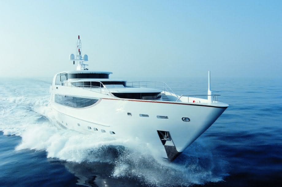 Yacht mit Rolldämpfungssysten von DMS Holland Yacht mit Rolldämpfungssysten von DMS Holland