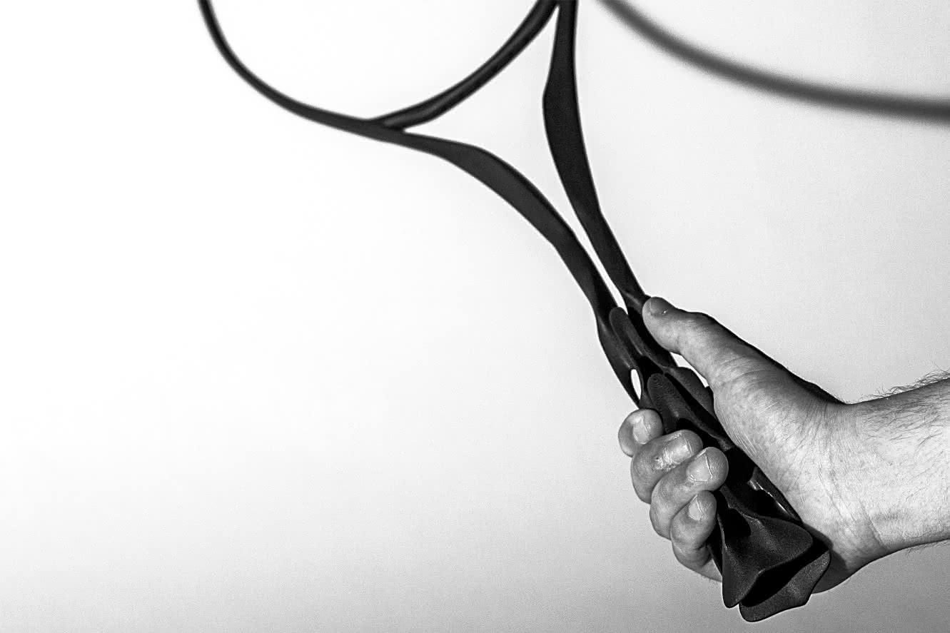 Tennisschläger aus dem Drucker: Der aerodynamische Griff