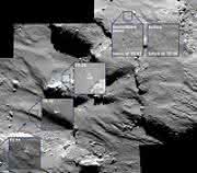 Oberfläche des Kometen 67P/Churyumov-Gerasimenko Oberfläche des Kometen 67P/Churyumov-Gerasimenko