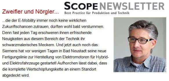 Leserbriefe zum SCOPE-Newsletter am 23. September: Zweifler und Nörgler… Leserbriefe zum SCOPE-Newsletter am 23. September: Zweifler und Nörgler…