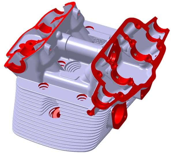 3D-Datensatz Fertigteil Zylinderkopf 3D-Datensatz Fertigteil Zylinderkopf