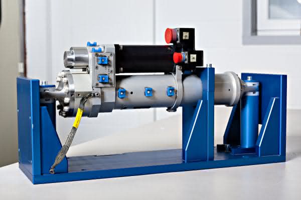 Prototyp Aktuator Rollengewindetriebe für Steuerklappen: ESA schießt SKF ins All